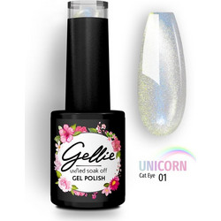 Gellie Unicorn 01 Cat Eye Ημιμόνιμο Βερνίκι Νυχιών