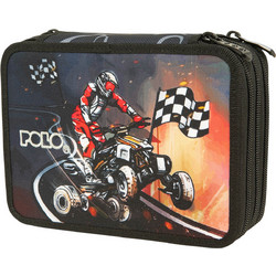 Polo Rolling Moto Κασετίνα με 3 Θήκες Μαύρη 937016-8278