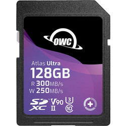 OWC Atlas Ultra SDXC 128GB Class 10 U3 V90 UHS-II 300MB/s