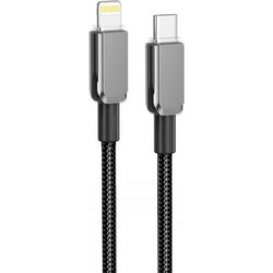 XO NB-Q250A Braided USB-C to Lightning Cable 27W 1m Black