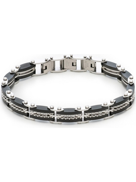 Visetti Ανδρικό Βραχιόλι Χειροπέδα από Ατσάλι 31C-BR067SB