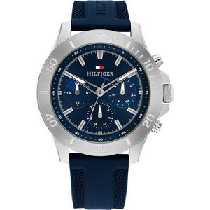 Tommy Hilfiger Bryan Ανδρικό Ρολόι Χρονογράφος με Μπλε Καουτσούκ Λουράκι 1792112 Tommy Hilfiger Bryan Ανδρικό Ρολόι Χρονογράφος με Μπλε Καουτσούκ Λουράκι 1792112