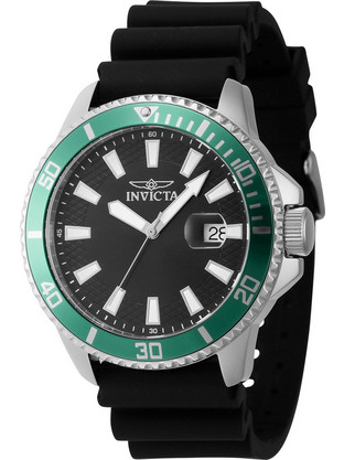 Invicta Pro Diver Ανδρικό Ρολόι με Μαύρο Καουτσούκ Λουράκι 46129