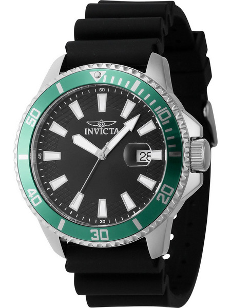 Invicta Pro Diver Ανδρικό Ρολόι με Μαύρο Καουτσούκ Λουράκι 46129