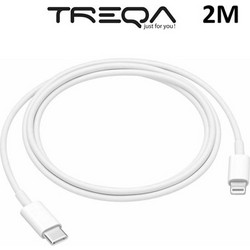 Treqa CA-2014 USB-C to Lightning Cable 2m White 841268887069900