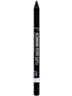 Rimmel Scandal'Eyes 001 Black Μολύβι Ματιών Αδιάβροχο 1.3gr