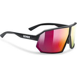 Uvex Sportstyle 237 Ανδρικά Γυαλιά Ηλίου Μάσκα Κοκάλινα Μαύρα με Ροζ Polarized Φακό