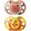 Tommee Tippee Fun Style Ορθοδοντικές Πιπίλες Σιλικόνης 6-18m Καφέ Κίτρινο 2τμχ