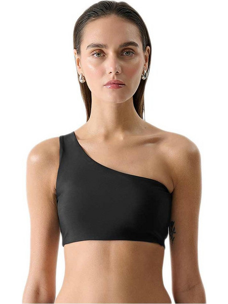 Outhorn Bikini Top με Έναν Ώμο Μαύρο OTHWSS24UBKTF052-20S