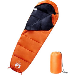 vidaXL Sleeping Bag Μονό 3 Εποχών Πορτοκαλί 94480