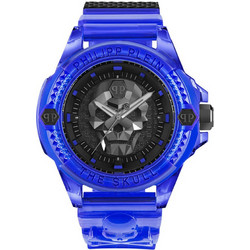Philipp Plein Ανδρικό Ρολόι με Μπλε Λουράκι PWWAA0323