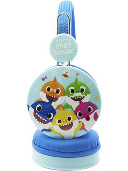 Celly Baby Shark Ενσύρματα Παιδικά Ακουστικά On Ear Μπλε Γαλάζια