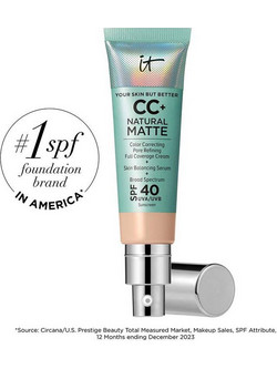It Cosmetics CC+ Natural Matte Fair Light Liquid Make Up SPF40 32ml