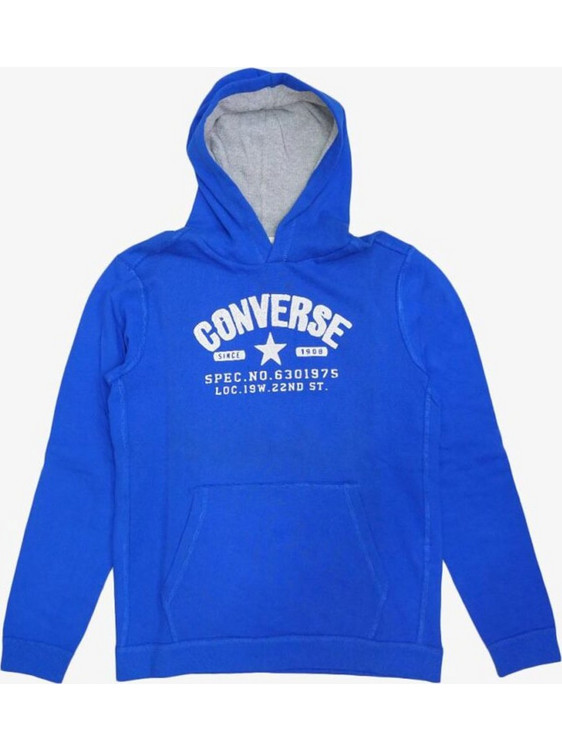 Converse Παιδικό Φούτερ με Κουκούλα Royal Blue 123KB-518