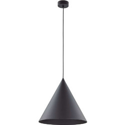 TK Lighting Cono Κρεμαστό Φωτιστικό Οροφής Μονόφωτο E27 Μαύρο 10057
