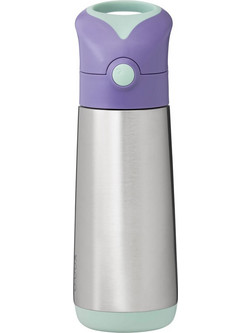 B.Box Pop Παιδικό Παγούρι Θερμός Ανοξείδωτο BPA Free με Καλαμάκι Λιλά 500ml