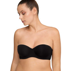 Promise Natalia Σουτιέν Strapless με Ελαφριά Ενίσχυση με Μπανέλα Μαύρο W1811