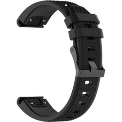 Techsuit QuickFit W058 Λουράκι Σιλικόνης Black (Garmin Fenix 3 / 5X / 3HR / 5X Plus / 6X / 6X Pro / 7X)
