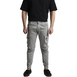 Cosi Ανδρικό Παντελόνι Cargo Joggers Ελαστικό Κανονική Εφαρμογή Γκρι 63-LUCCA