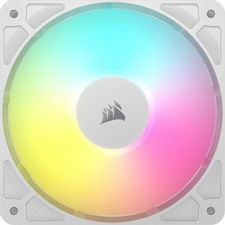 Corsair RS120 ARGB Case Fan 120mm με Σύνδεση 3-Pin 4-Pin PWM White