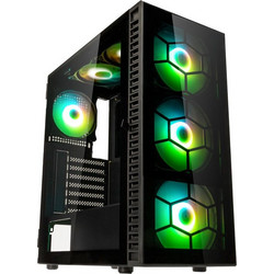 Kolink Observatory HF Plus Glass Black Gaming Midi Tower Κουτί Υπολογιστή RGB με Πλαϊνό Παράθυρο