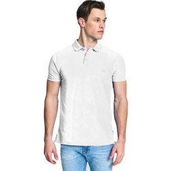 Staff Ανδρική Μπλούζα Polo Κοντομάνικη Λευκή 64-406.051.N0024
