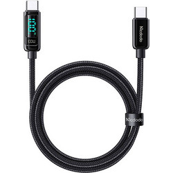 Mcdodo CA-8820 Braided LED USB-C to USB-C 100W 1.2m Black 6921002688208
