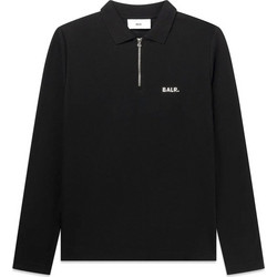 BALR. Ανδρική Μπλούζα Polo Μακρυμάνικη Μαύρη B1121-1007-102