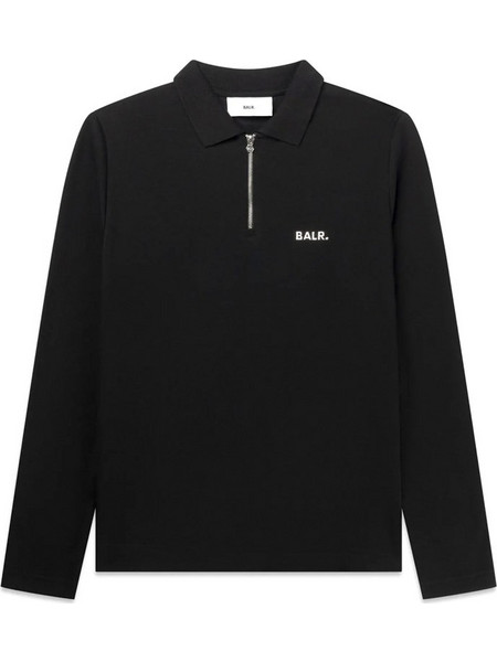 BALR. Ανδρική Μπλούζα Polo Μακρυμάνικη Μαύρη B1121-1007-102