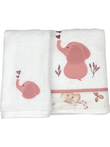 Baby Star Elephant Σετ Βρεφικές Πετσέτες 2τμχ 1450