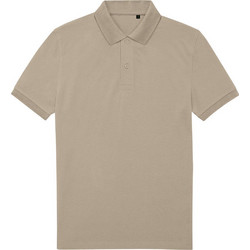 B&C Collection Ανδρική Μπλούζα Polo Κοντομάνικη Μπεζ PU428