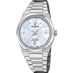 Festina Γυναικείο Ρολόι με Ασημί Μεταλλικό Μπρασελέ F20052/1
