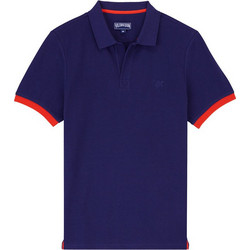 Vilebrequin Ανδρική Μπλούζα Polo Κοντομάνικη Μπλε PLTAN100-605