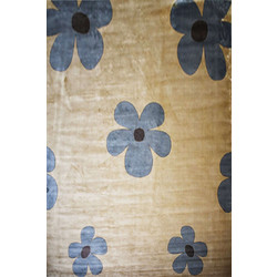 Sprintzio Lino Χαλί Στρογγυλό 200x250cm 7453/799 Beige Blue