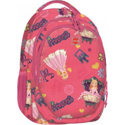 Lyc Sac Princess Σχολική Τσάντα Πλάτης Δημοτικού Φούξια 5203592814283