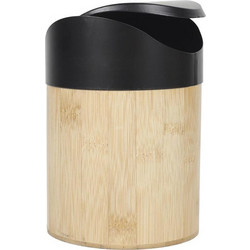 Aria Trade Mini ME0028 Κάδος Απορριμάτων Κουζίνας Πλαστικός Καφέ Μαύρος 1lt