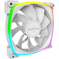 Montech RX120 Reverse White Case Fan 120mm ARGB με Σύνδεση 3-Pin 4-Pin PWM White