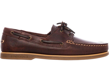 Lumberjack Navigator Ανδρικά Μοκασίνια Boat Shoes Δερμάτινα Καφέ SM07804-005B03-M0199