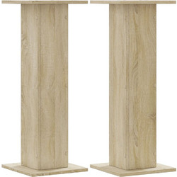 vidaXL 852665 Βάσεις Ηχείων Δαπέδου Sonoma Oak