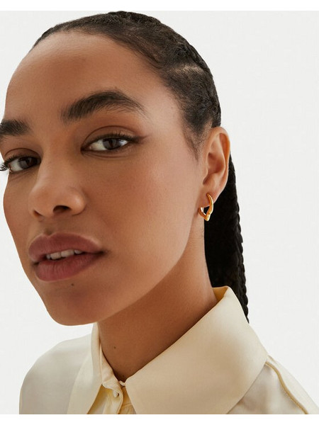 Trussardi Γυναικεία Σκουλαρίκια Κρίκοι από Ατσάλι Xρυσά TJAXA05