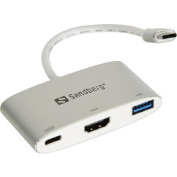 Sandberg USB-C Docking Station με HDMI 4K PD White