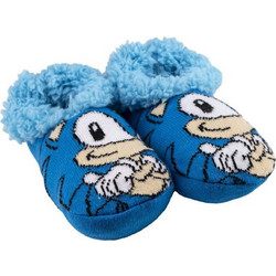 Cerda Sonic Χειμερινές Παιδικές Παντόφλες για Αγόρια με Γούνα Μπλε 2300006194