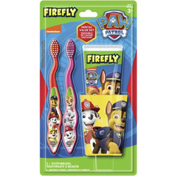 Firefly The Paw Patrol Οδοντόβουρτσες 2τμχ + Οδοντόκρεμα 75ml + Ποτηράκι