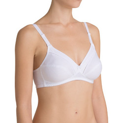 Triumph Cotton Classic Σουτιέν Minimizer χωρίς Μπανέλα Λευκό 10003320-0003
