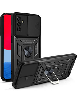 Bodycell Armor Slide Ring Holder Back Cover Black (Samsung Galaxy A13 5G)