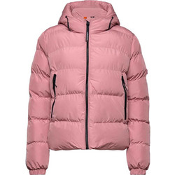 Superdry Γυναικείο Μπουφάν Χειμωνιάτικο Puffer Μακρύ Ροζ W5011721A-MIP