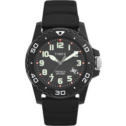 Timex Ανδρικό Ρολόι με Μαύρο Καουτσούκ Λουράκι TW5M61200