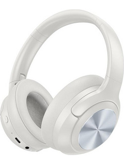 Hoco W54 Ασύρματα Bluetooth Ακουστικά Over Ear με Noise Cancelling Λευκά