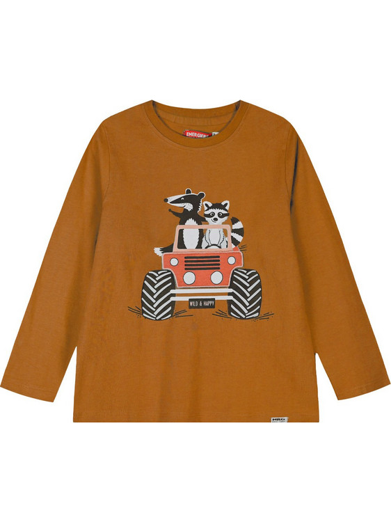 Energiers Παιδικό T-Shirt Μακρυμάνικο Σοκολατί 12-124126-5