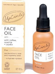 UpCircle Coffee, Rosehip & Jojoba Βιολογικό Ενυδατικό Λάδι Προσώπου για Λάμψη με Jojoba 30ml